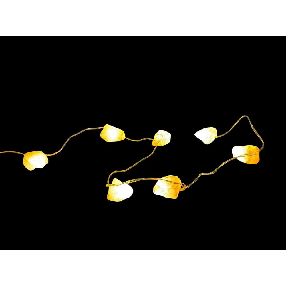 Himalayan Salt Rock USB Fairy String Lights For Home Decor & Relaxation